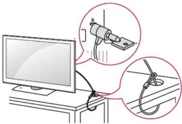 LG 32LK335C - Using the Kensington security system - 1