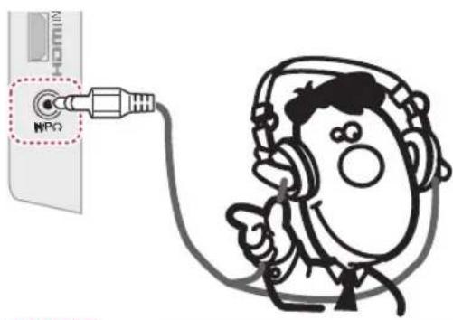 LG 32LK335C - Headphone connection - 1