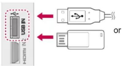 LG 32LK335C - Connecting USB storage devices - 1