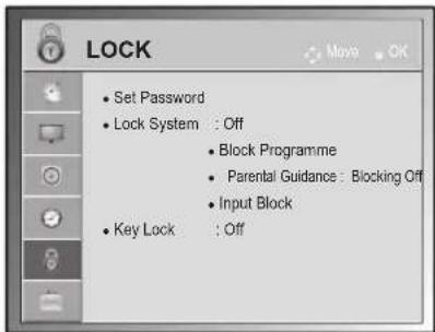 LG 32LK335C - LOCK settings - 1