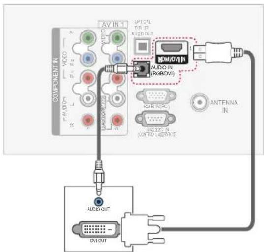 LG 32LK335C - DVI to HDMI connection - 1
