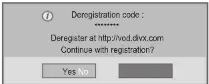 LG 32LK331 - DivX® VOD Deregistration - 1