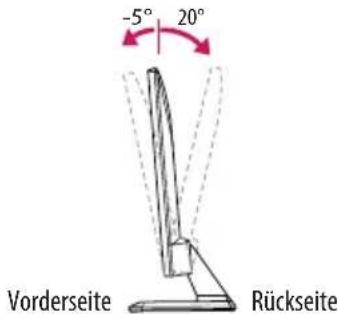 LG 28MT48 - Einstellen des Fernsehgerätes für einen optimalen Blickwinkel - 1