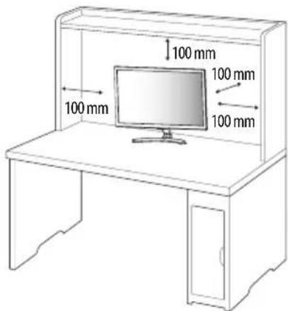 LG 28MT48 - Montage auf einem Tisch - 1