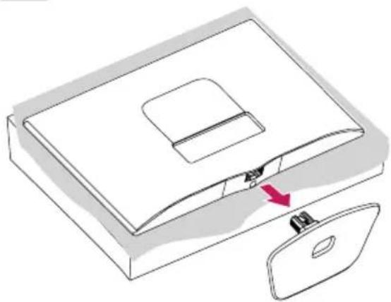 LG 27MT46 - Abnehmen des Standfußes - 1
