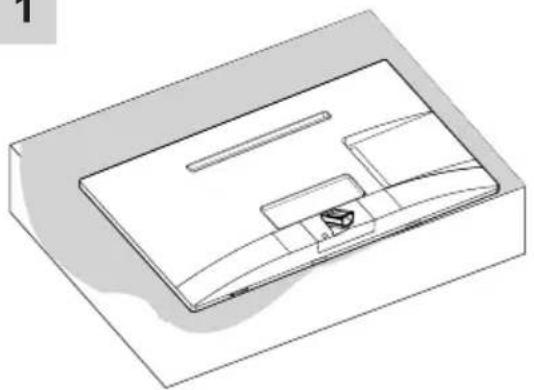 LG 27MT46 - Anbringen des Standfußes - 4