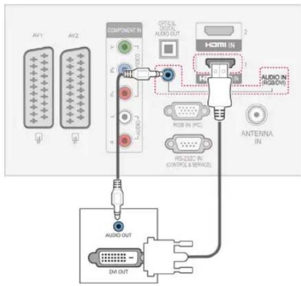 LG 26LV551A - DVI-zu-HDMI-Anschluss - 1