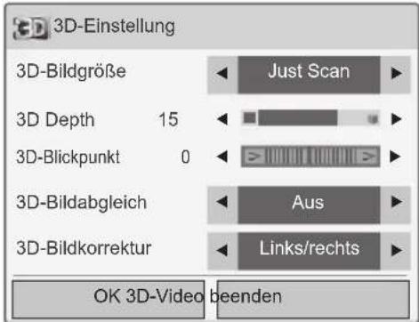 LG 26LV551N - Verwenden der 3D-Schnellmenüoption - 1