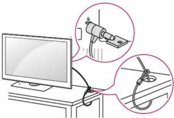 LG 26LV2540 - Using the Kensington security system - 1