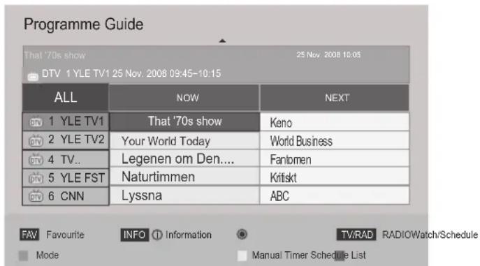 LG 26LV2540 - Select a programme - 1