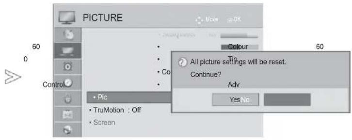 LG 26LK330A - PICTURE RESET - 2