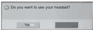 LG 26LK330A - When requesting to connect to TV from the Bluetooth headset - 1