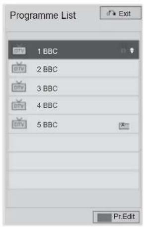 LG 26LK330A - SELECTING THE PROGRAMME LIST - 2