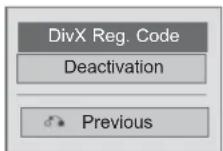 LG 26LK330A - DIVX REGISTRATION CODE - 3