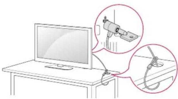 LG 22MT55 - Verwendung des Kensington Sicherheitssystems - 1
