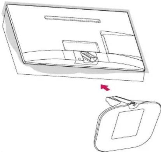 LG 22MT55 - Anbringen des Standfußes - 2