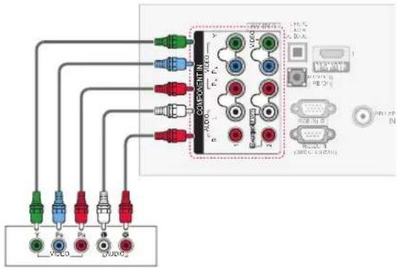 LG 19LV250U - Component connection - 1