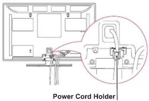 LG 19LV2300 - Tidying cables - 1