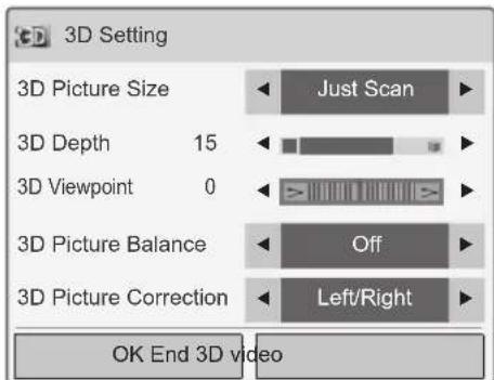 LG 19LV2300 - Using 3D quick menu option - 1