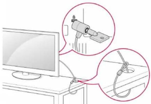 LG 39LP632H - Verwendung des Kensington-Sicherheitssystems - 1