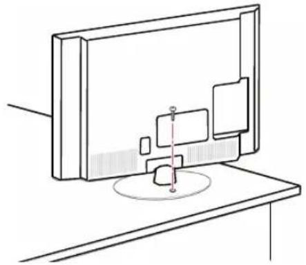 LG 39LP632H - Befestigen des TV-Gerätes an einem Tisch - 1