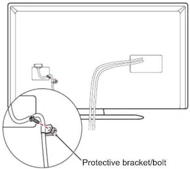 LG 39LP360H - Tidying cables - 1