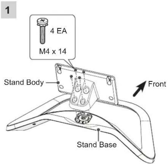 LG 39LP360H - Attaching the stand - 4