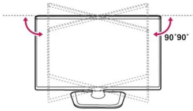 LG 39LP360H - Adjusting the angle of the TV to suit view - 2