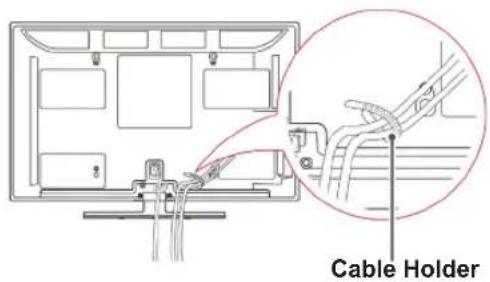 LG 37LV450U - Tidying cables - 2