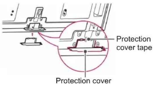 LG 37LV355T - Not using the Desk Type Stand - 1