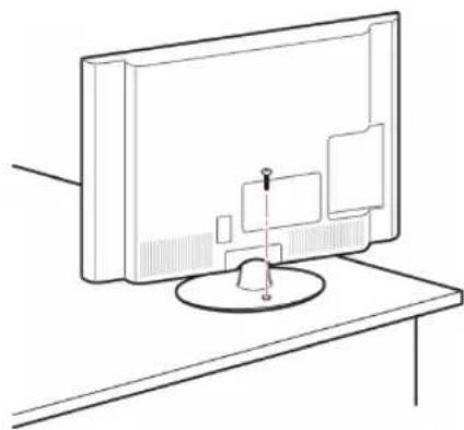 LG 47LK530A - Befestigen des TV-Geräts an einem Tisch - 1