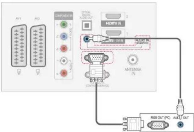 LG 42PW450T - RGB Connection - 1