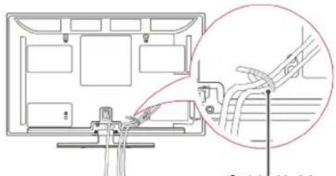LG 42PW450T - Tidying cables - 2