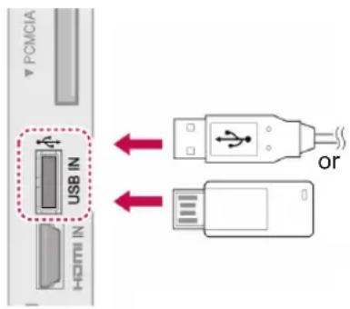 LG 42PW450T - Connecting USB storage devices - 1