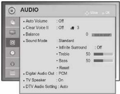 LG 42PW450T - AUDIO settings - 1