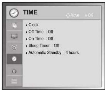 LG 42PW450N - TIME settings - 1