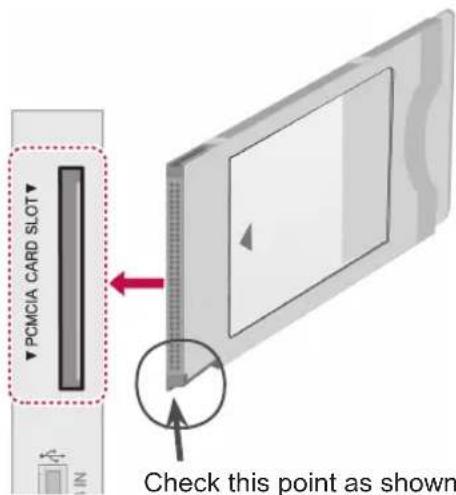 LG 42PW450N - Connecting to a CI Module - 1