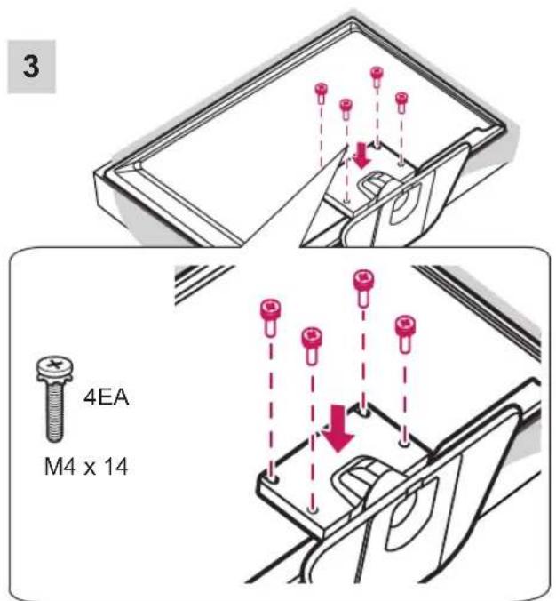 LG 42LP631H - Attaching the stand - 3