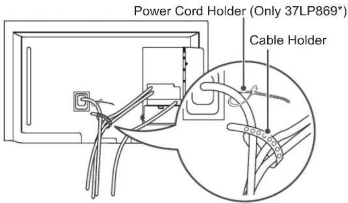 LG 42LP631H - Tidying cables - 4