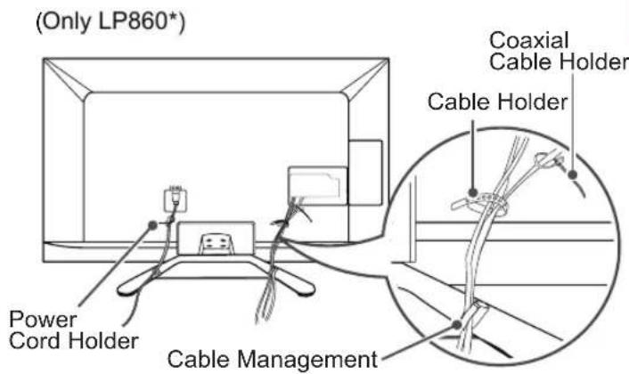LG 42LP631H - Tidying cables - 3