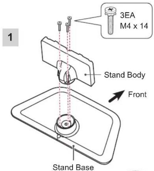 LG 42LP631H - Attaching the stand - 1