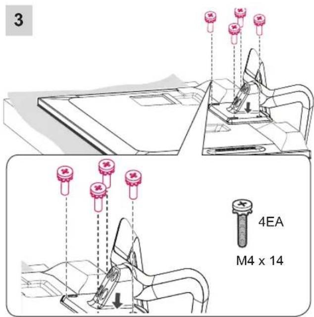 LG 42LP631H - Attaching the stand - 6