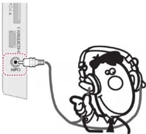 LG 42LK530T - Headphone connection - 1