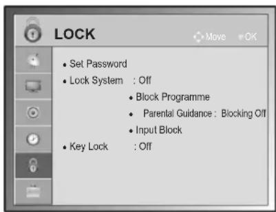 LG 42LK469C - LOCK settings - 1