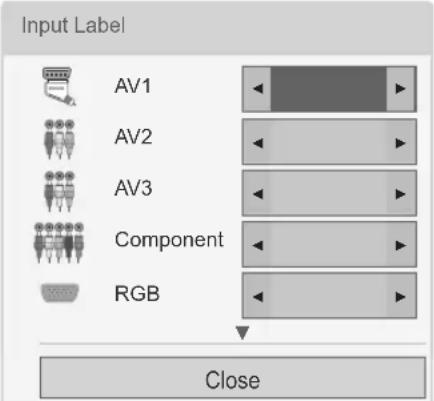 LG 42LK469C - Adding an Input label - 1