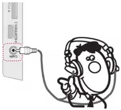 LG 42LK530A - Anschluss von Kopfhörern - 1