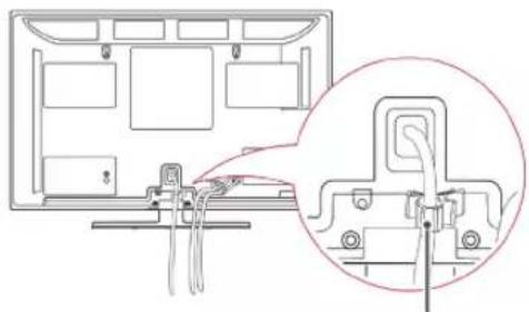 LG 42LK430A - Tidying cables - 1