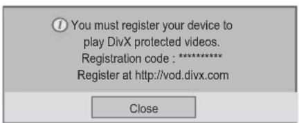 LG 42LK430A - DivX® VOD Registration - 1