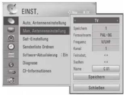 LG 42LE5700 - MANUELLE PROGRAMMEINSTELLUNG BEI ANTENNENBETRIEB (IM ANALOGMODUS) - 3