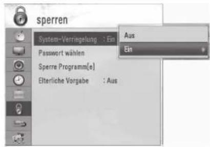 LG 42LE5700 - PASSWORT WÄHLEN & SYSTEM-VERRIEGELUNG - 3